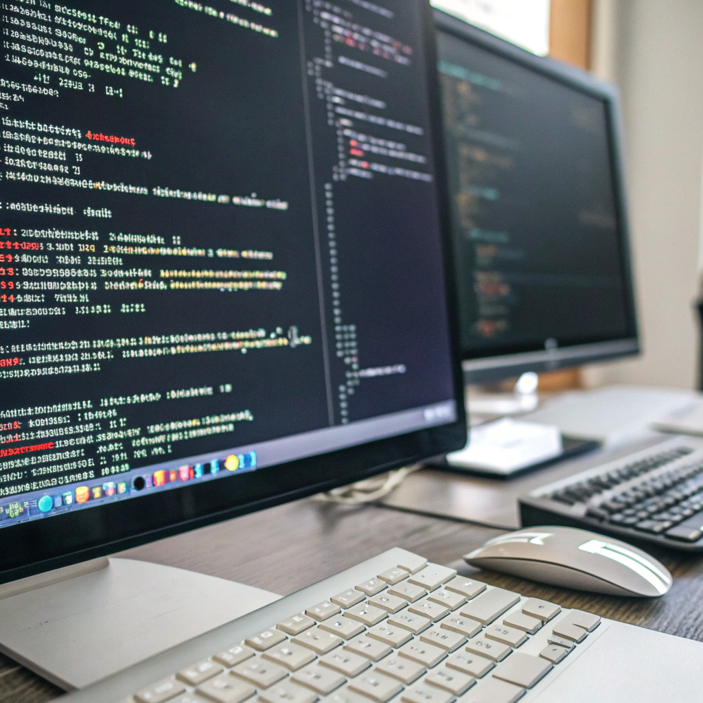 une-serie-de-code-et-d-algorytme-afficher-sur-un-e